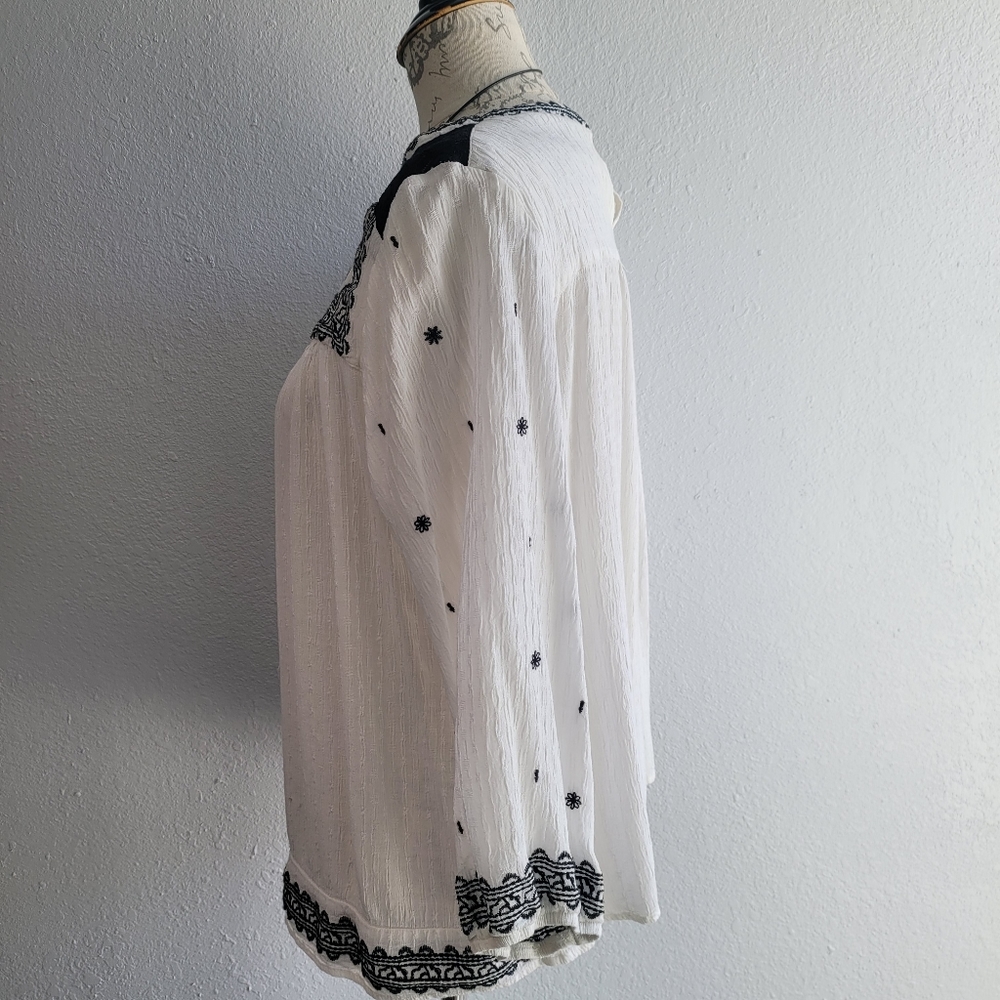 KNOX ROSE White Boho Top - Picture 2 of 7
